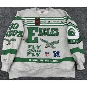 Philadelphia Eagles Men's XL Mitchell & Ness Vintage Style Crewneck Sweatshirt